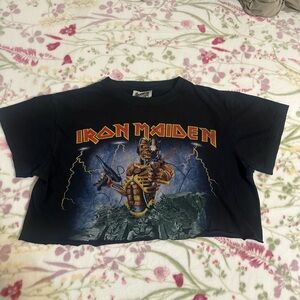 Iron Maiden cropped tee